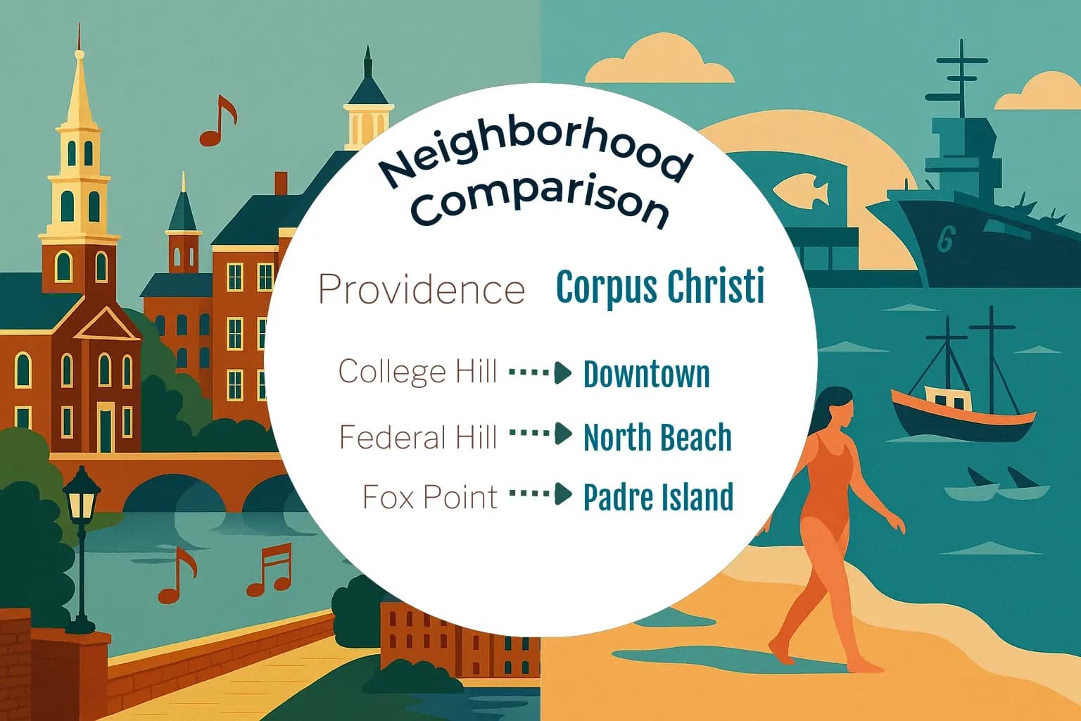 Providence vs Corpus Christi Neighborhood Comparison