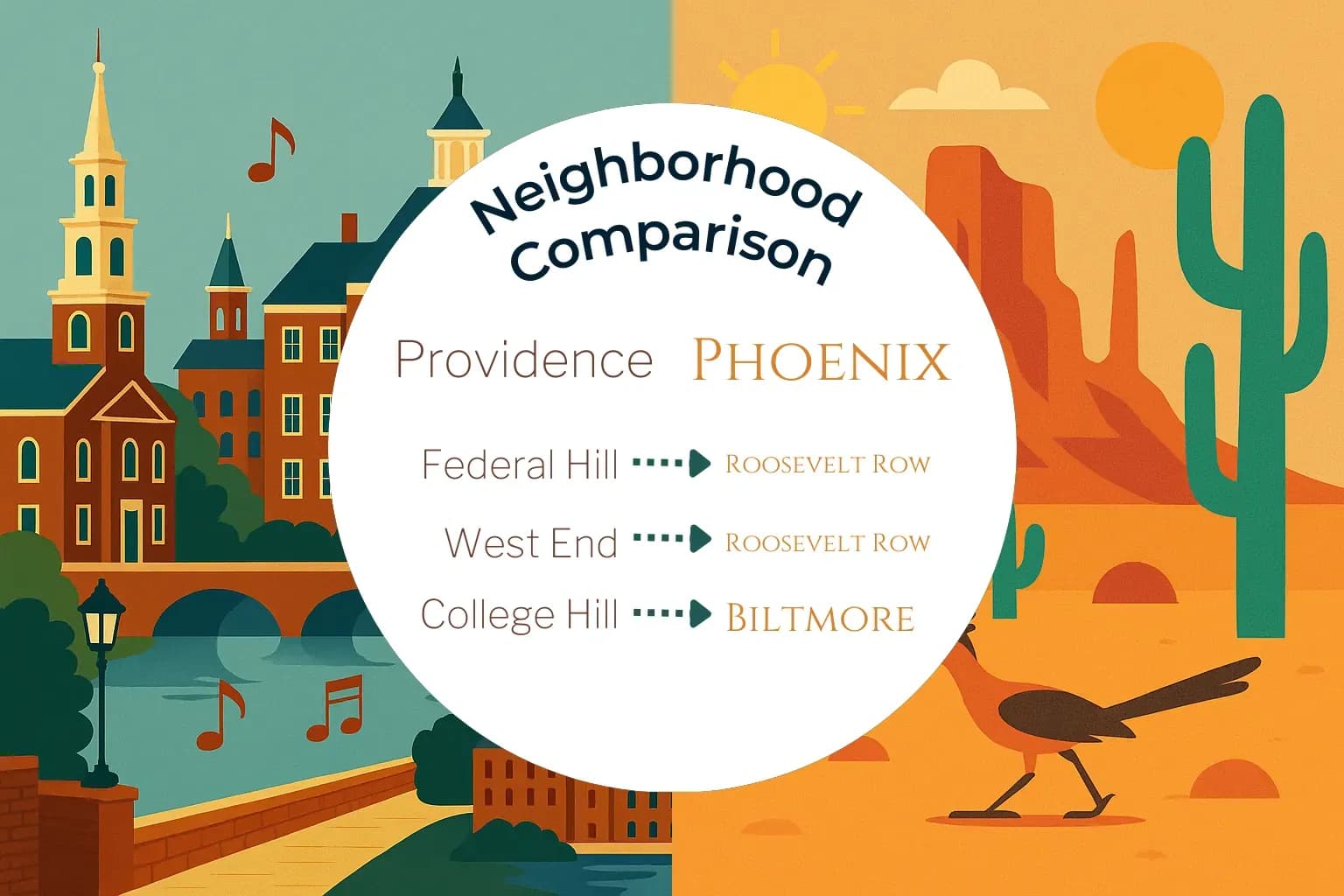 Providence vs Phoenix Neighborhood Comparison
