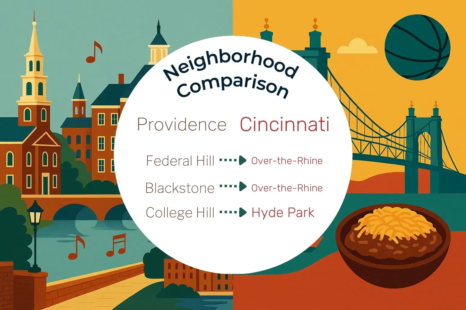 Providence vs Cincinnati Neighborhood Comparison