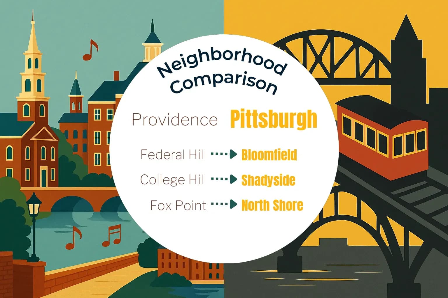 Providence vs Pittsburgh Neighborhood Comparison