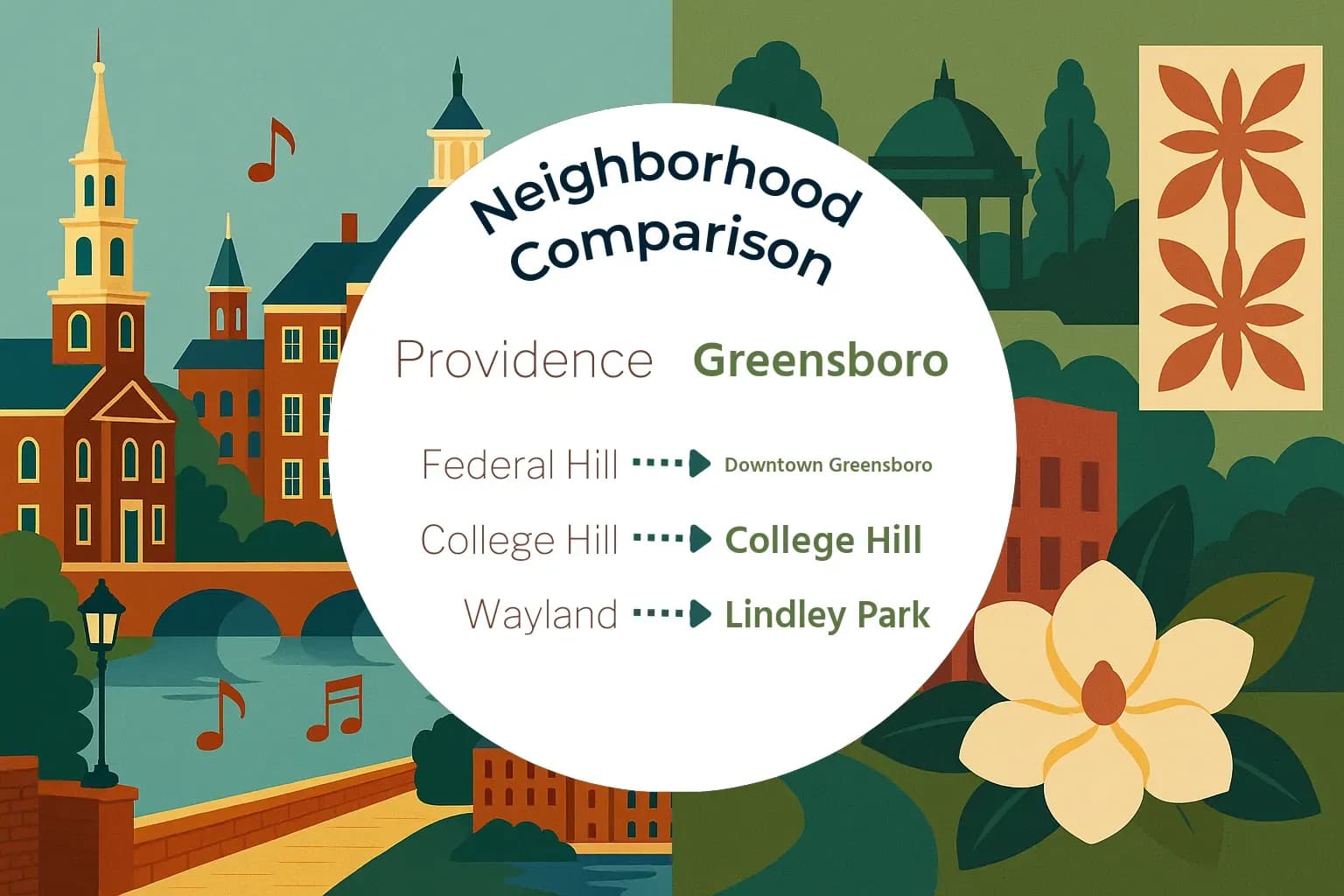 Providence vs Greensboro Neighborhood Comparison
