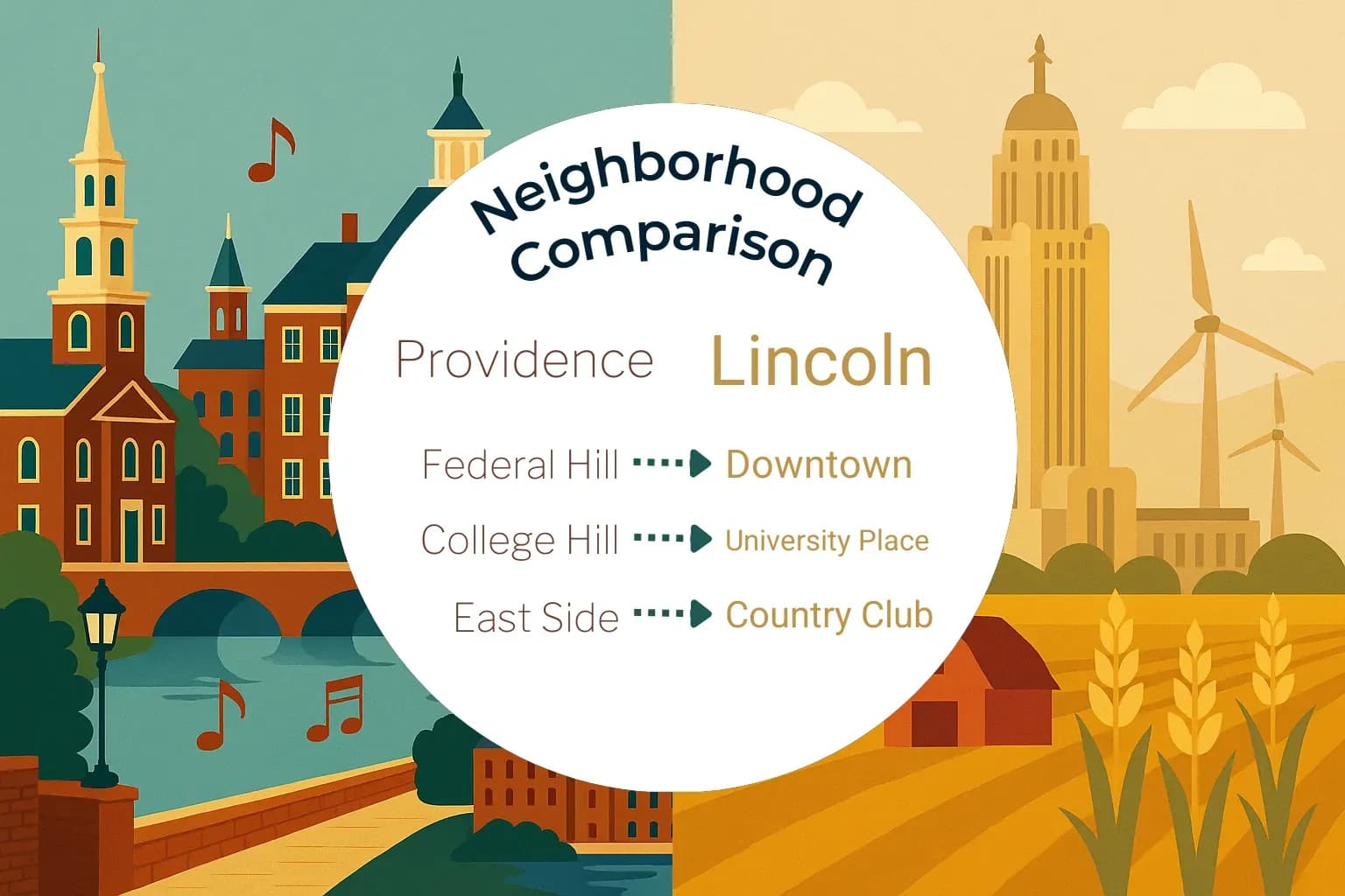 Providence vs Lincoln Neighborhood Comparison