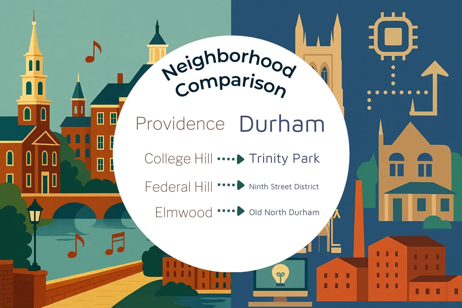 Providence vs Durham Neighborhood Comparison