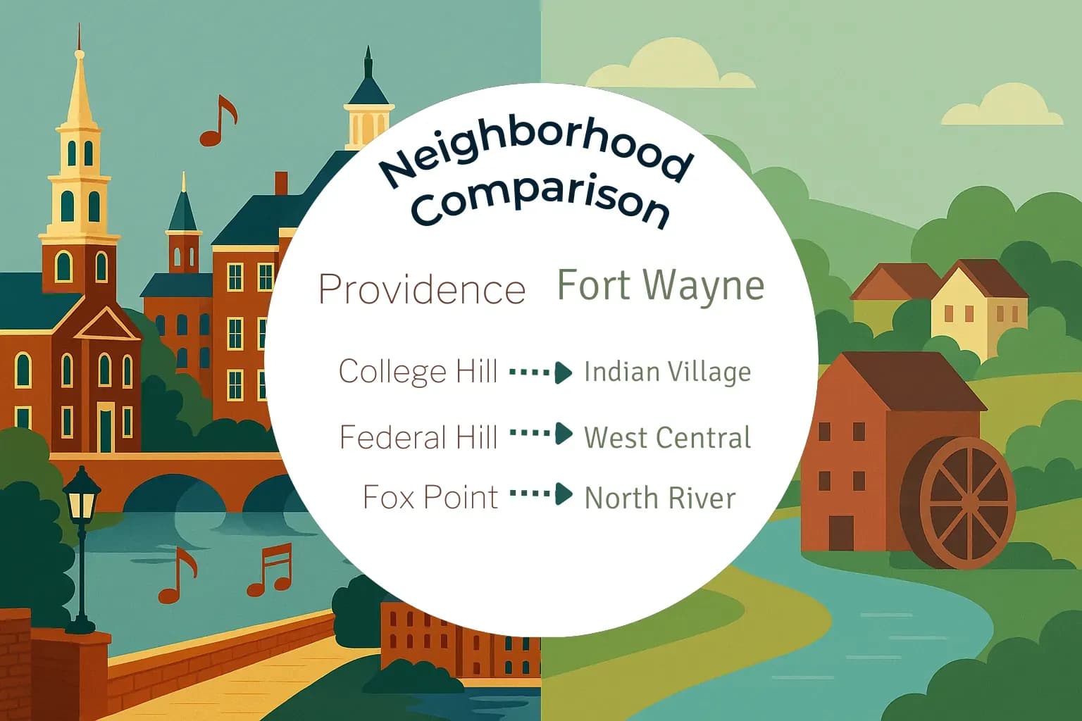 Providence vs Fort Wayne Neighborhood Comparison