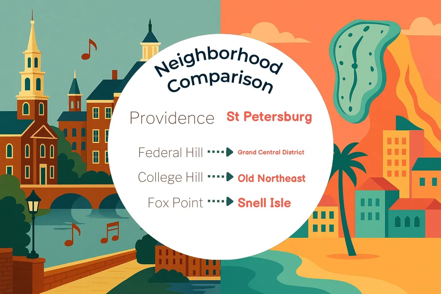 Providence vs St. Petersburg Neighborhood Comparison