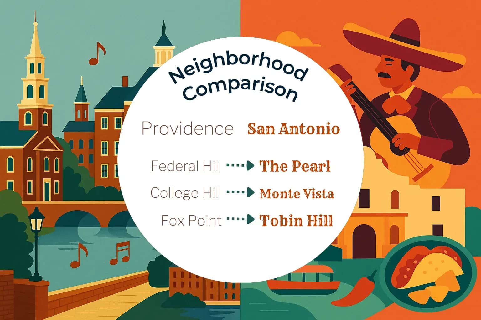 Providence vs San Antonio Neighborhood Comparison