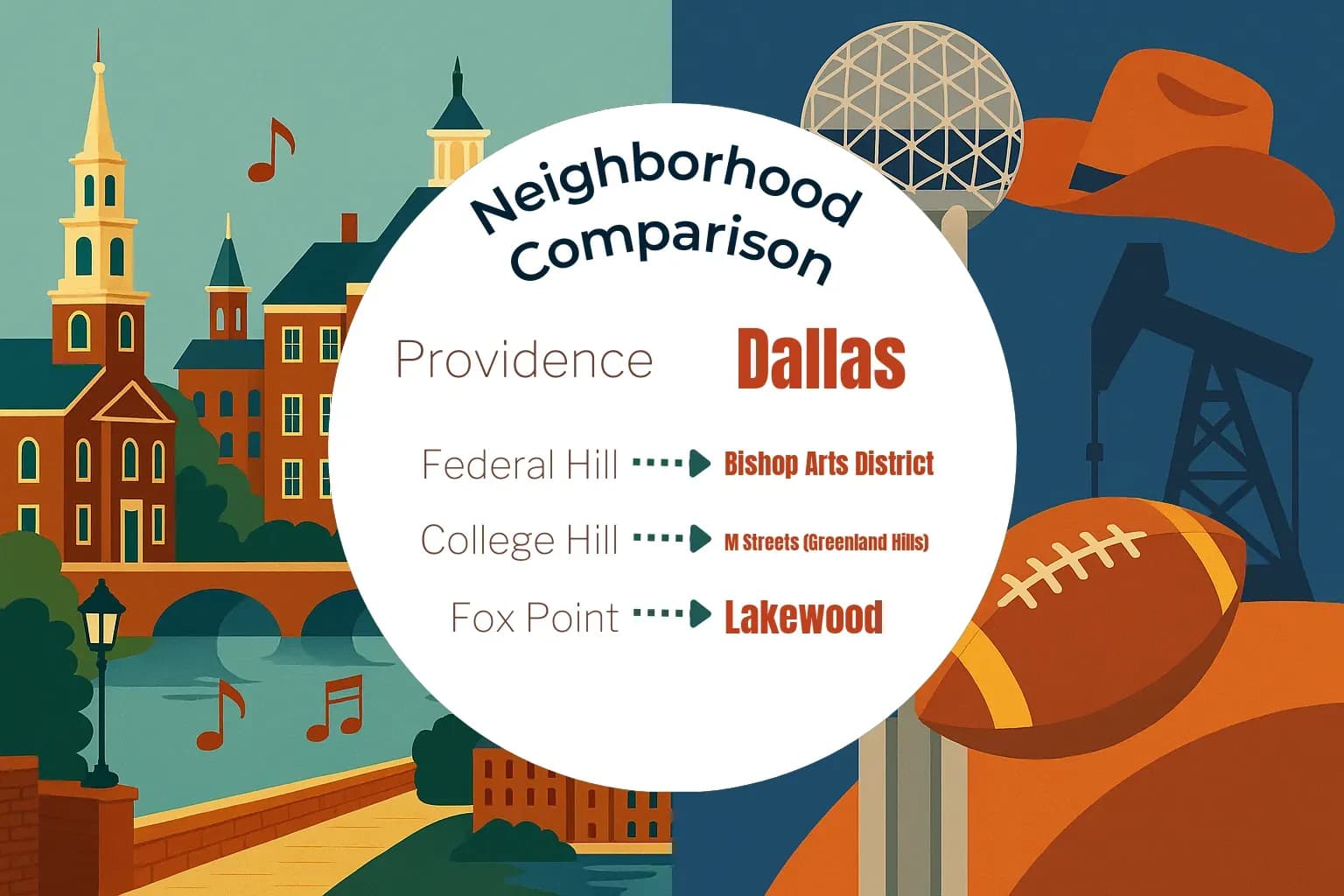 Providence vs Dallas Neighborhood Comparison