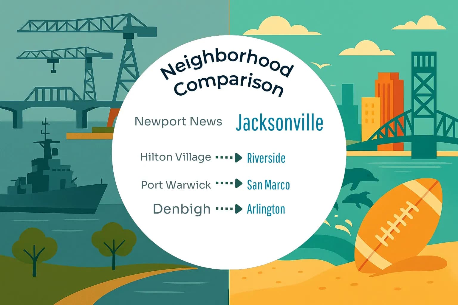 Newport News vs Jacksonville Neighborhood Comparison