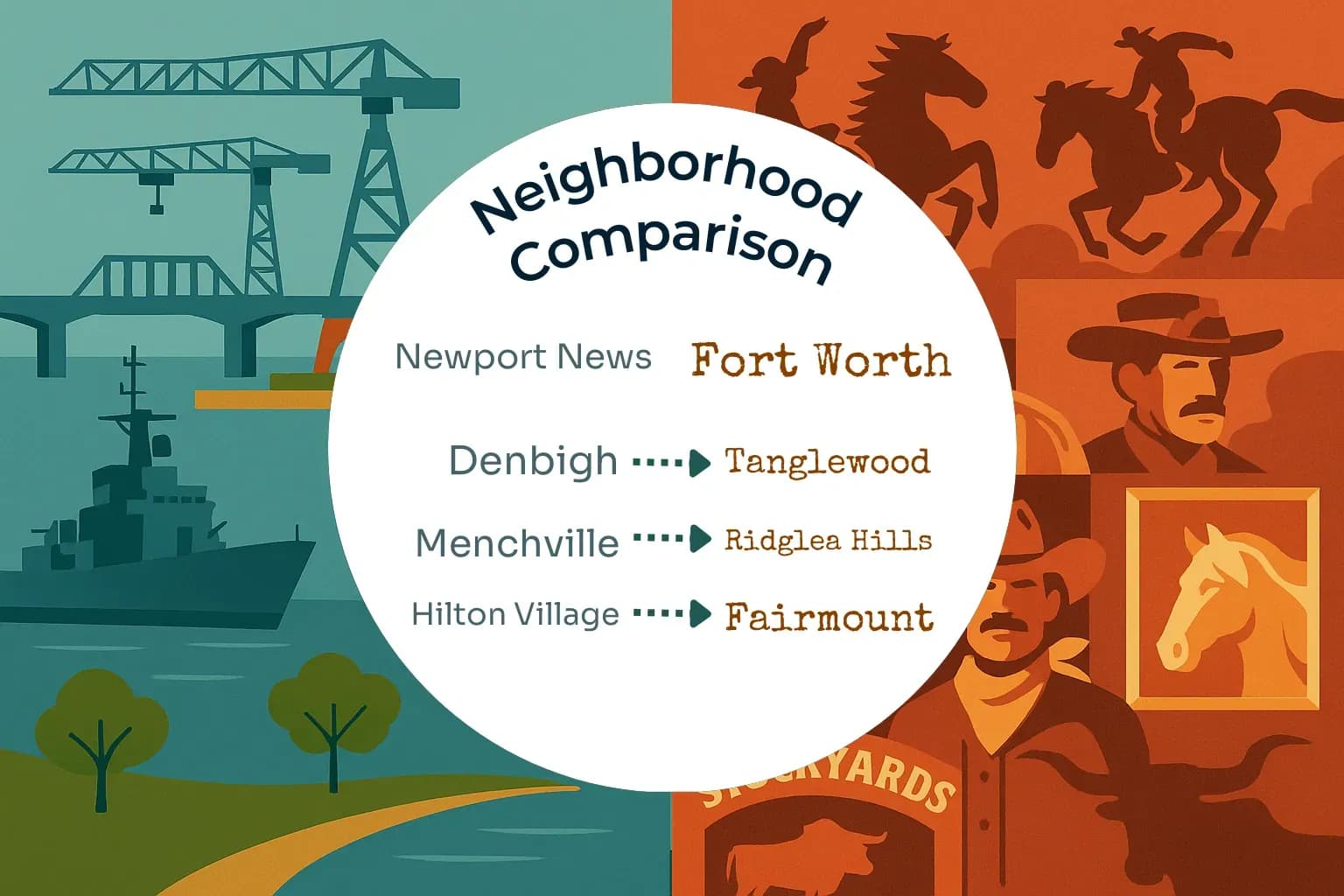 Newport News vs Fort Worth Neighborhood Comparison