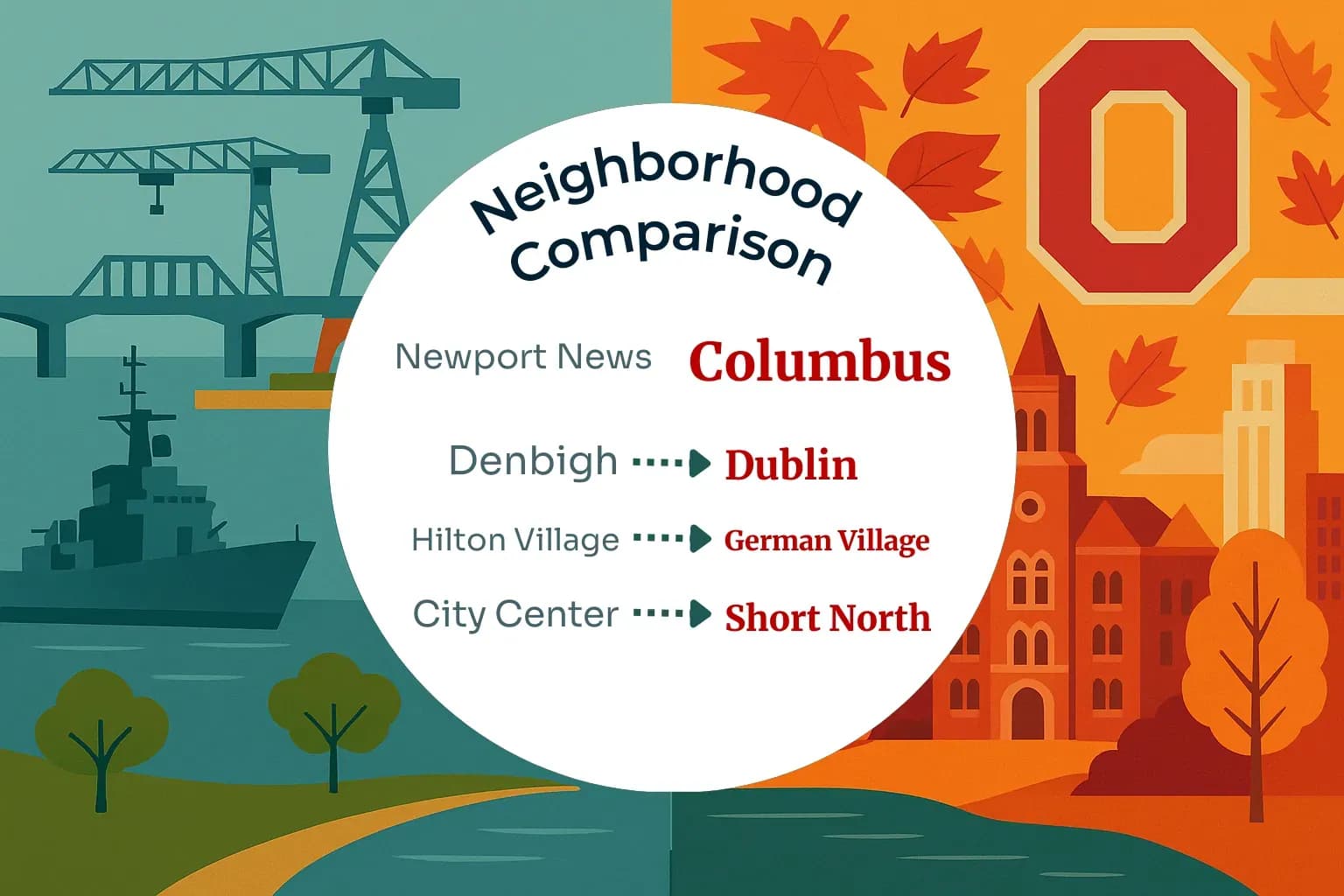 Newport News vs Columbus Neighborhood Comparison