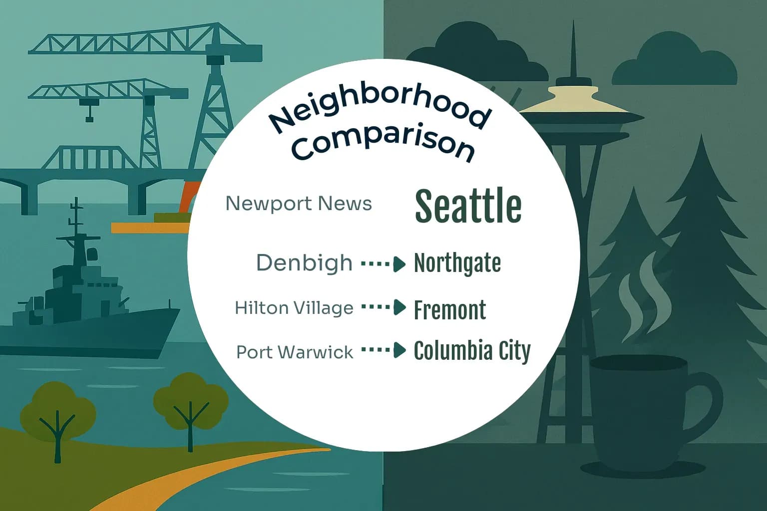 Newport News vs Seattle Neighborhood Comparison