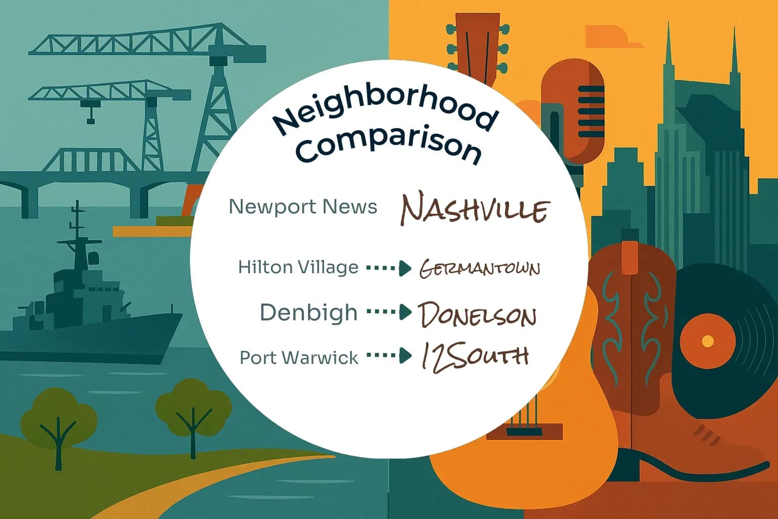 Newport News vs Nashville Neighborhood Comparison