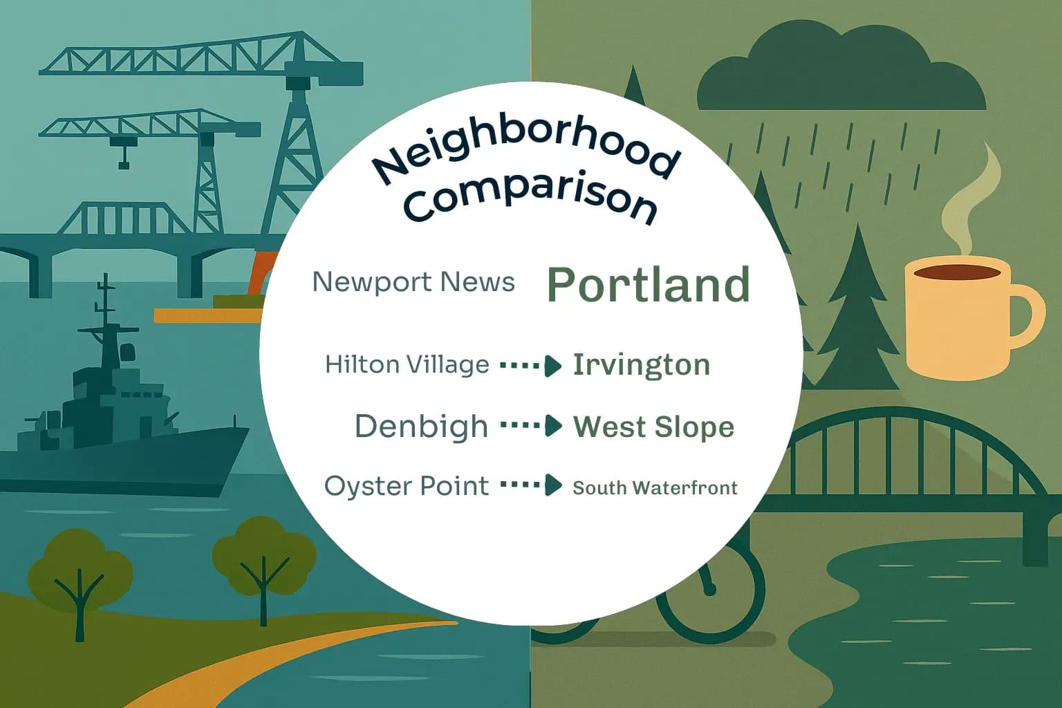 Newport News vs Portland Neighborhood Comparison
