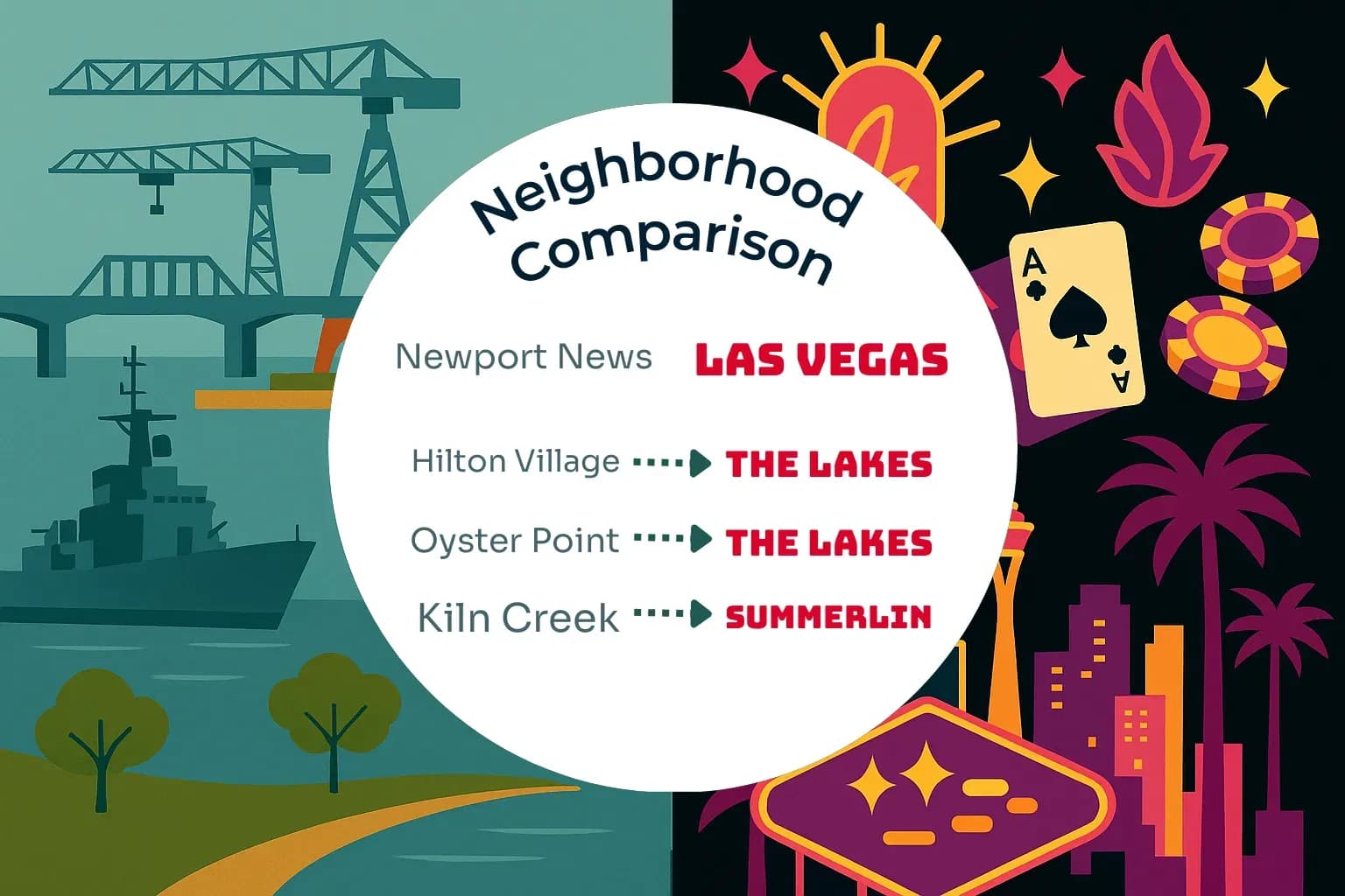 Newport News vs Las Vegas Neighborhood Comparison