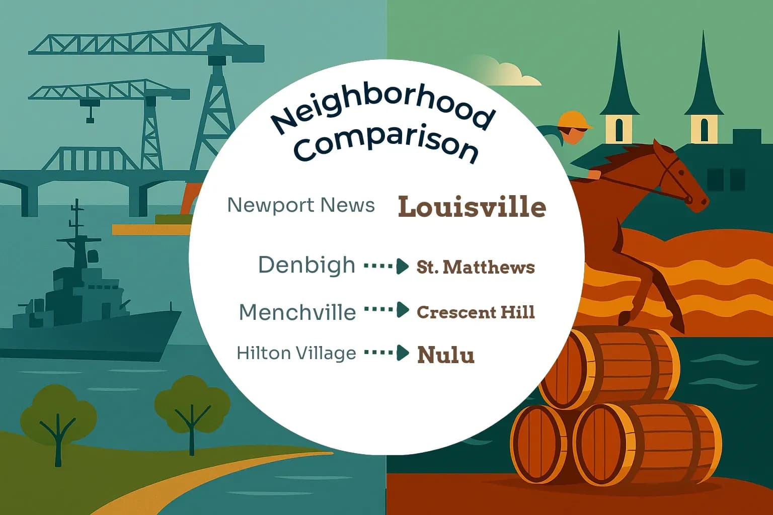 Newport News vs Louisville Neighborhood Comparison
