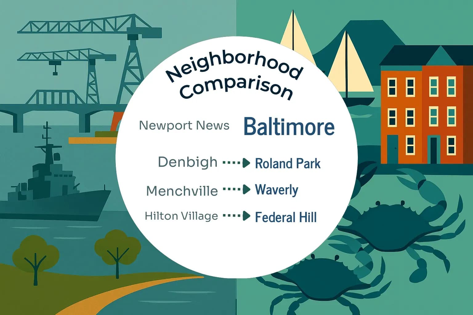 Newport News vs Baltimore Neighborhood Comparison