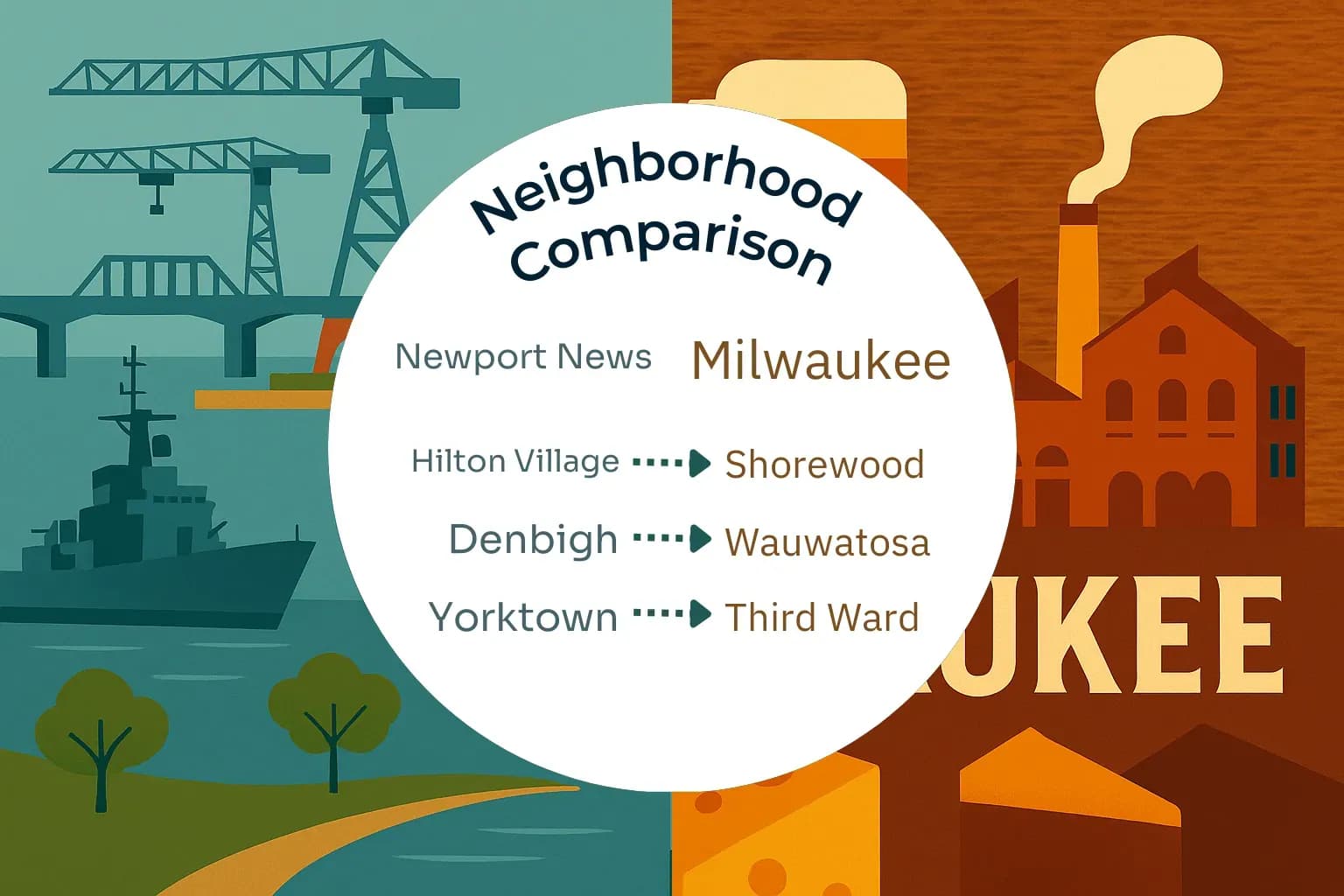 Newport News vs Milwaukee Neighborhood Comparison