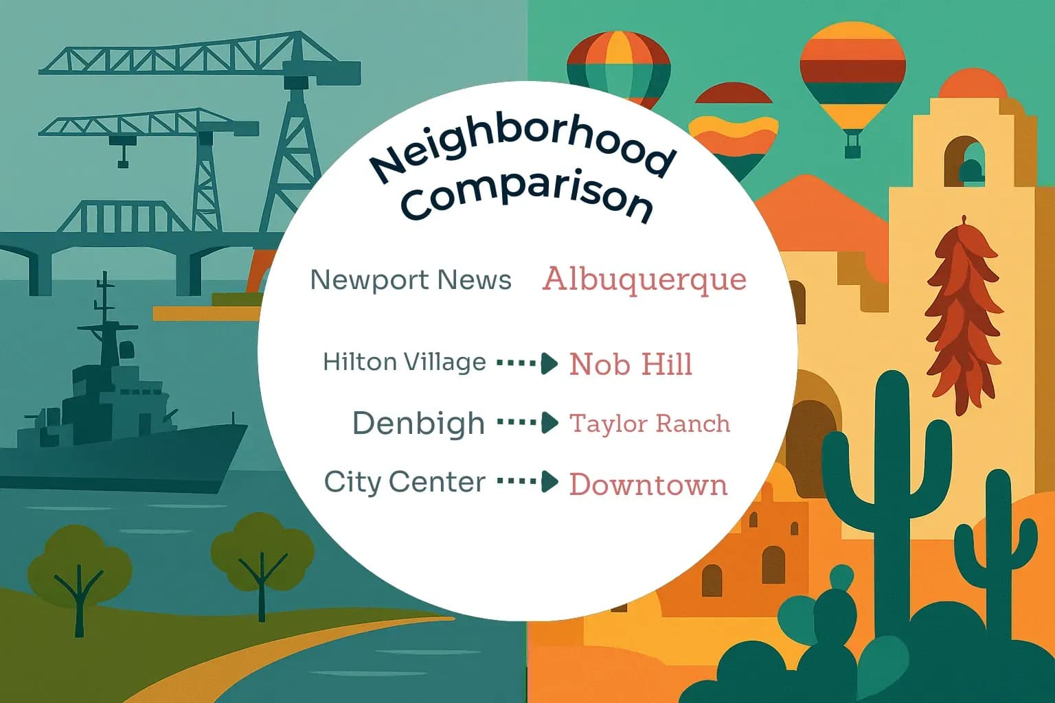 Newport News vs Albuquerque Neighborhood Comparison