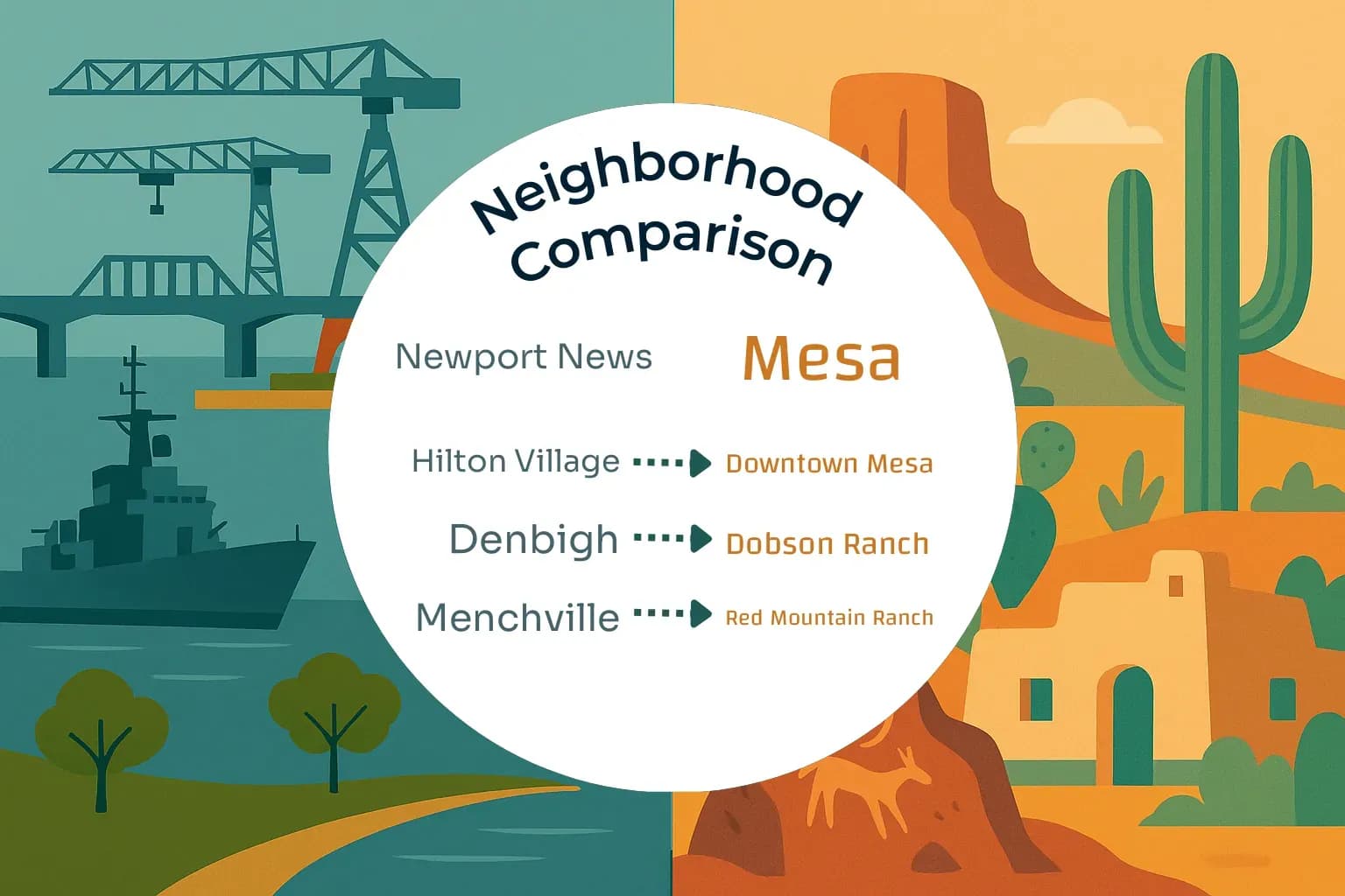 Newport News vs Mesa Neighborhood Comparison