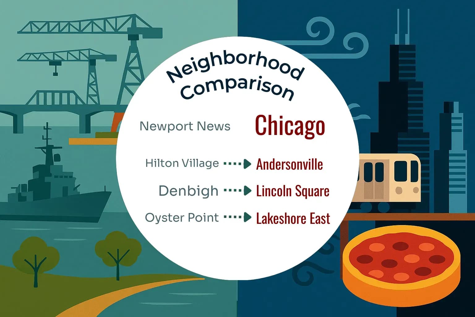 Newport News vs Chicago Neighborhood Comparison