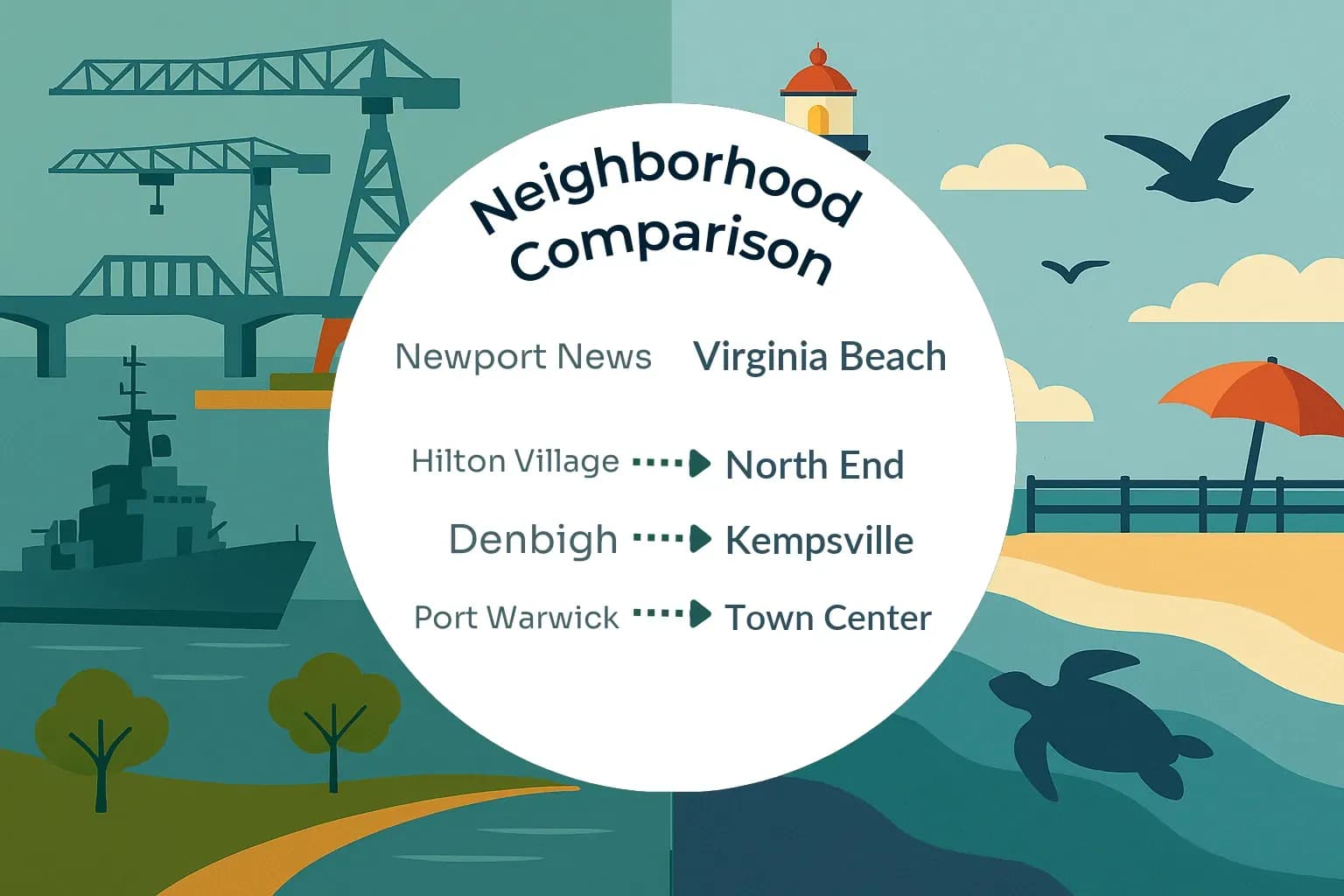Newport News vs Virginia Beach Neighborhood Comparison