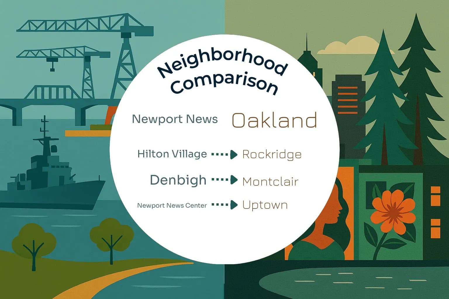 Newport News vs Oakland Neighborhood Comparison