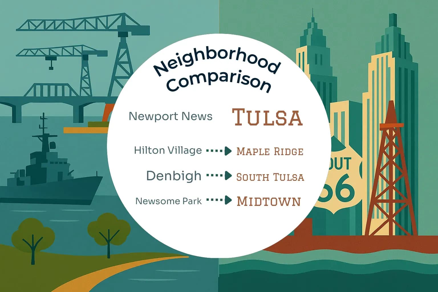 Newport News vs Tulsa Neighborhood Comparison