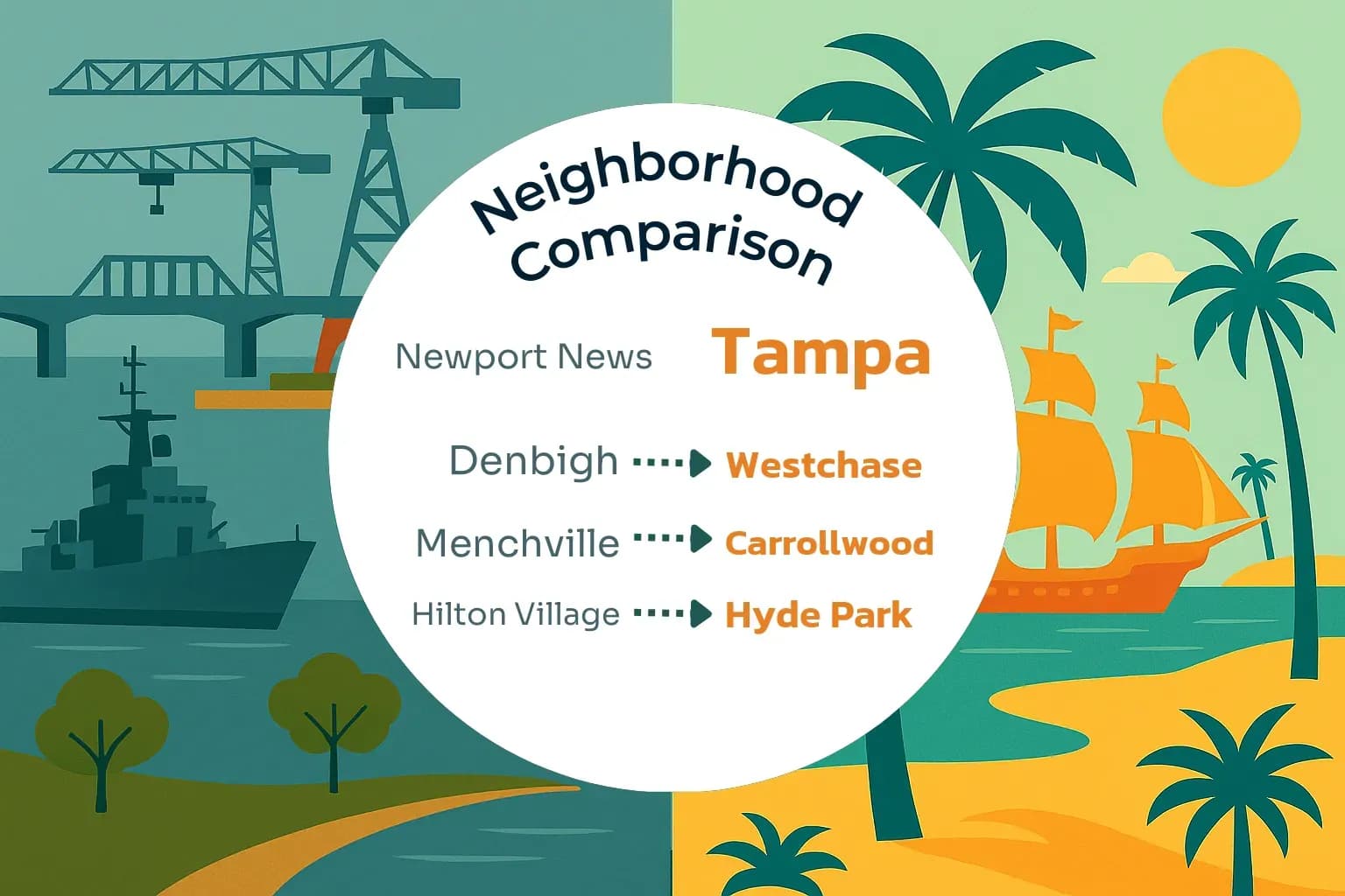 Newport News vs Tampa Neighborhood Comparison