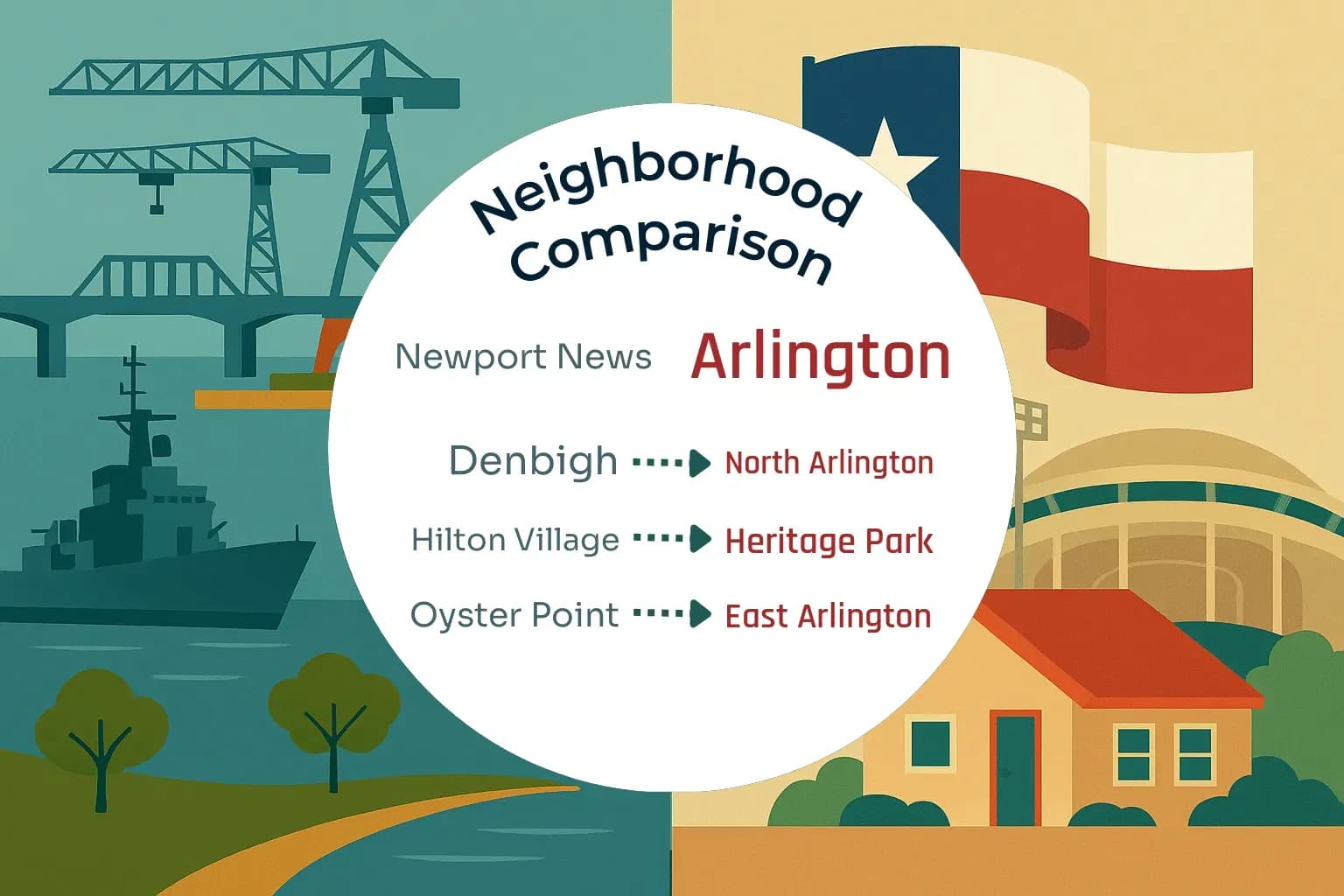 Newport News vs Arlington Neighborhood Comparison