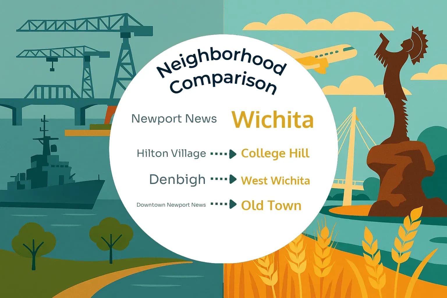 Newport News vs Wichita Neighborhood Comparison