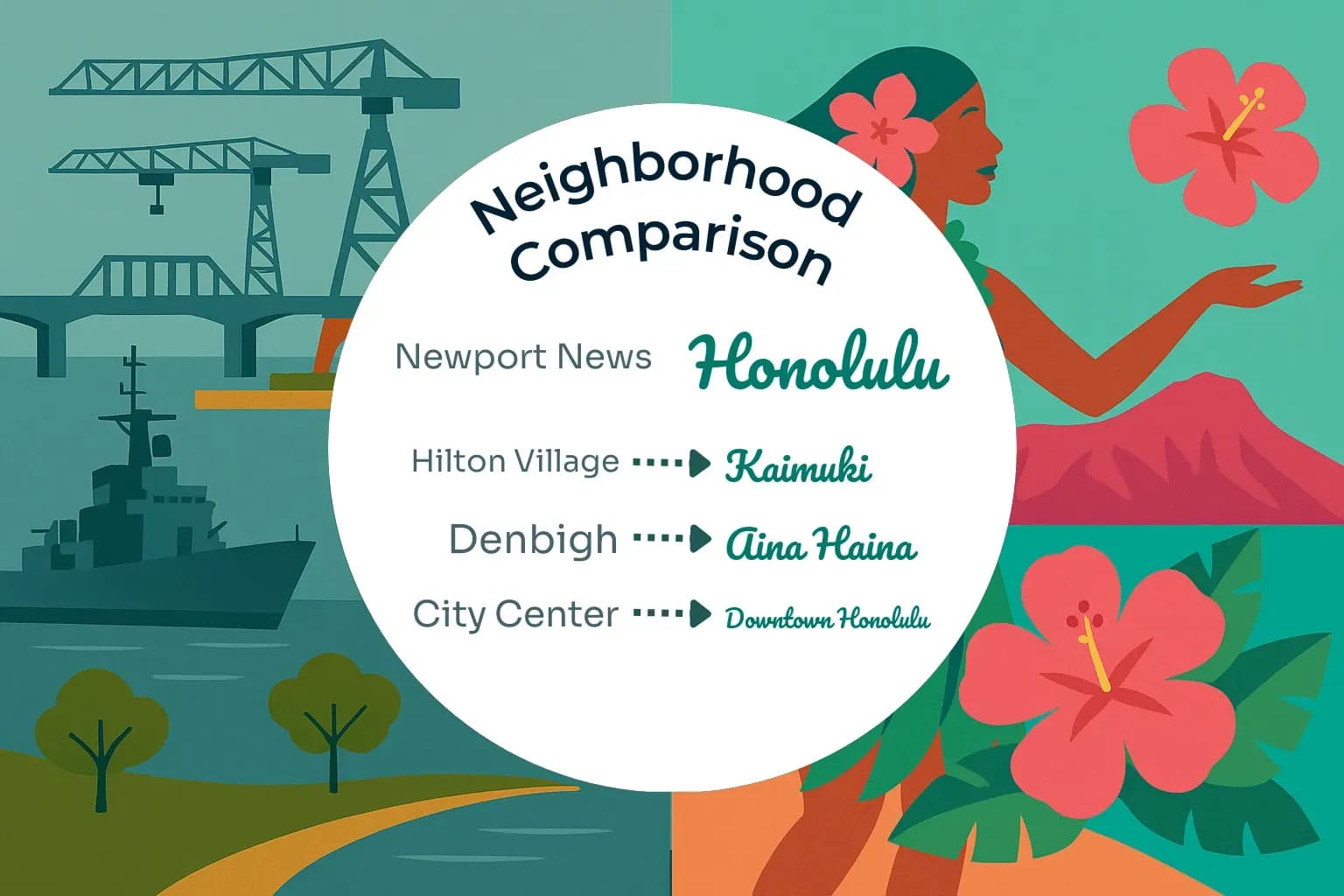 Newport News vs Honolulu Neighborhood Comparison