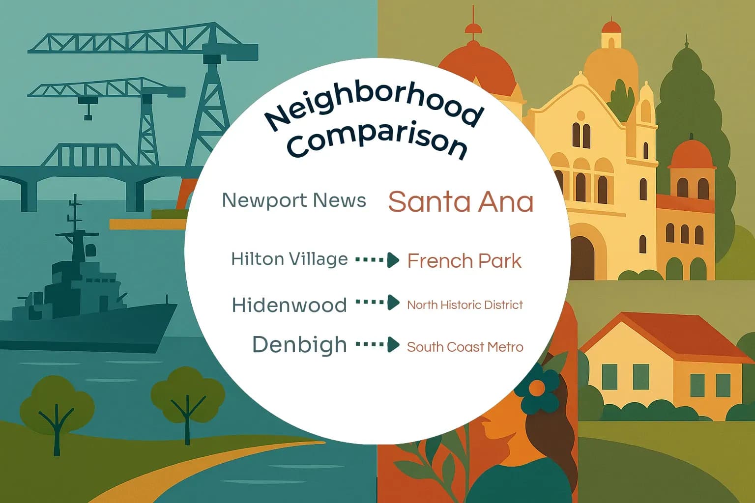 Newport News vs Santa Ana Neighborhood Comparison