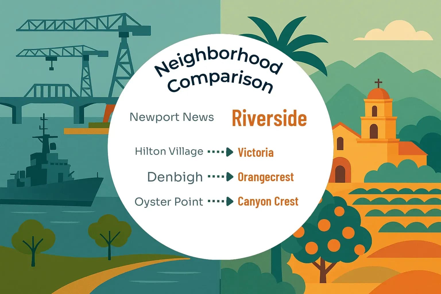 Newport News vs Riverside Neighborhood Comparison