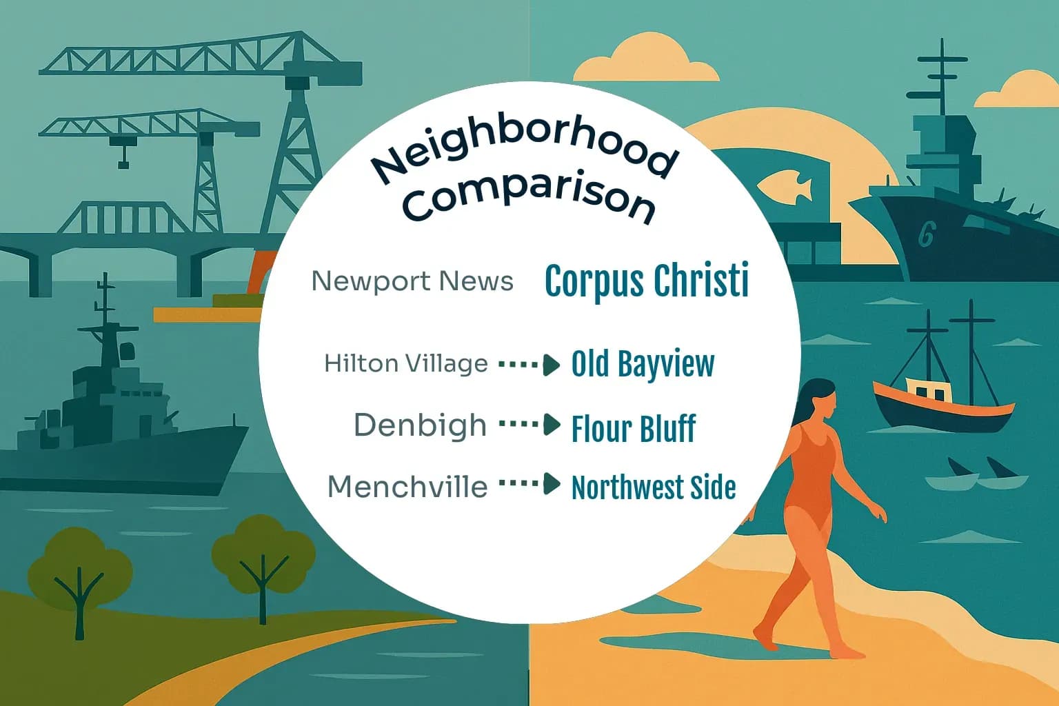 Newport News vs Corpus Christi Neighborhood Comparison