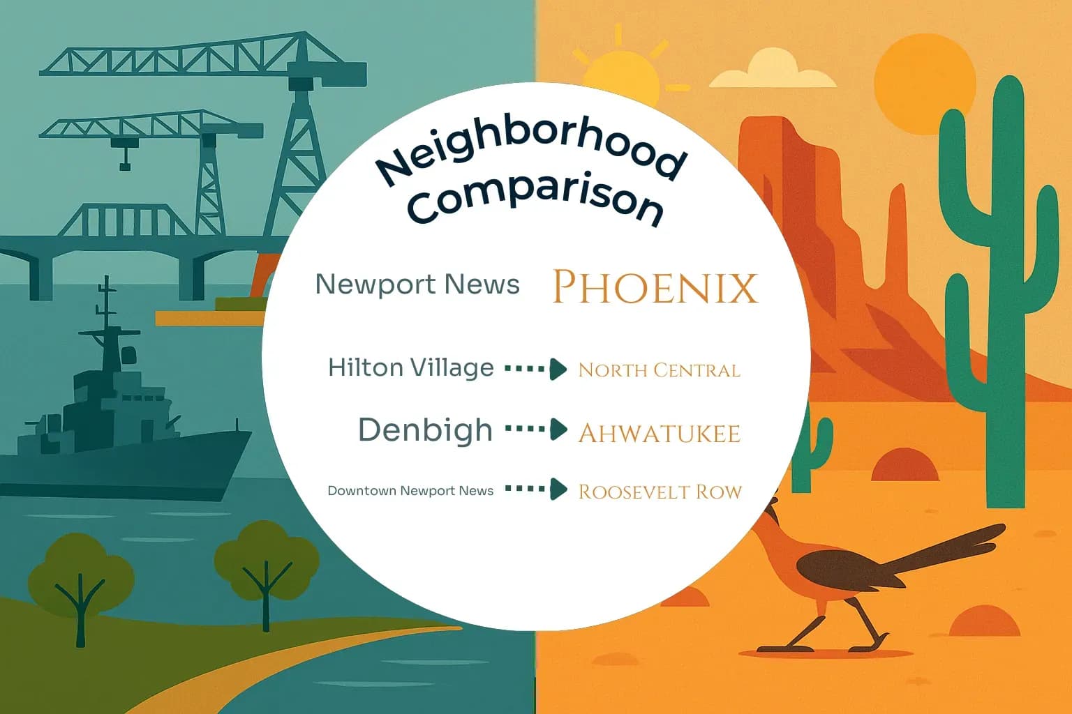 Newport News vs Phoenix Neighborhood Comparison