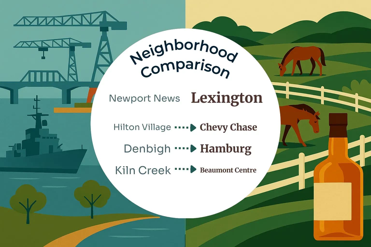 Newport News vs Lexington Neighborhood Comparison