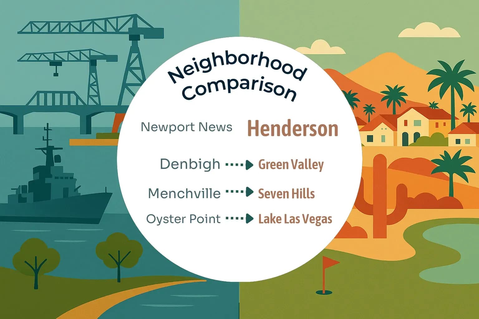 Newport News vs Henderson Neighborhood Comparison