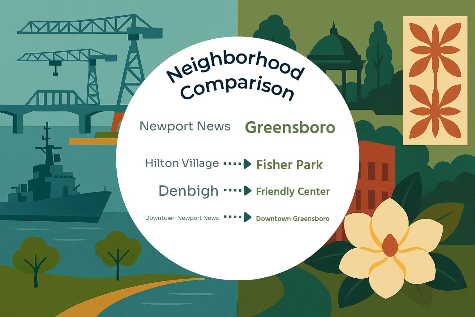 Newport News vs Greensboro Neighborhood Comparison