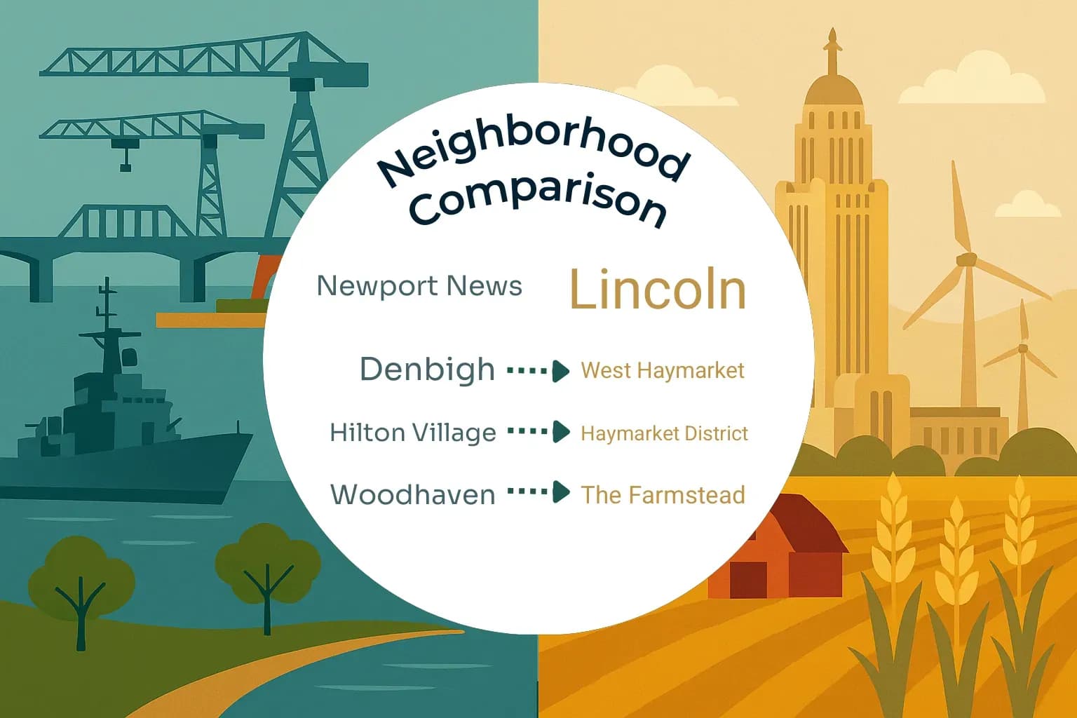 Newport News vs Lincoln Neighborhood Comparison