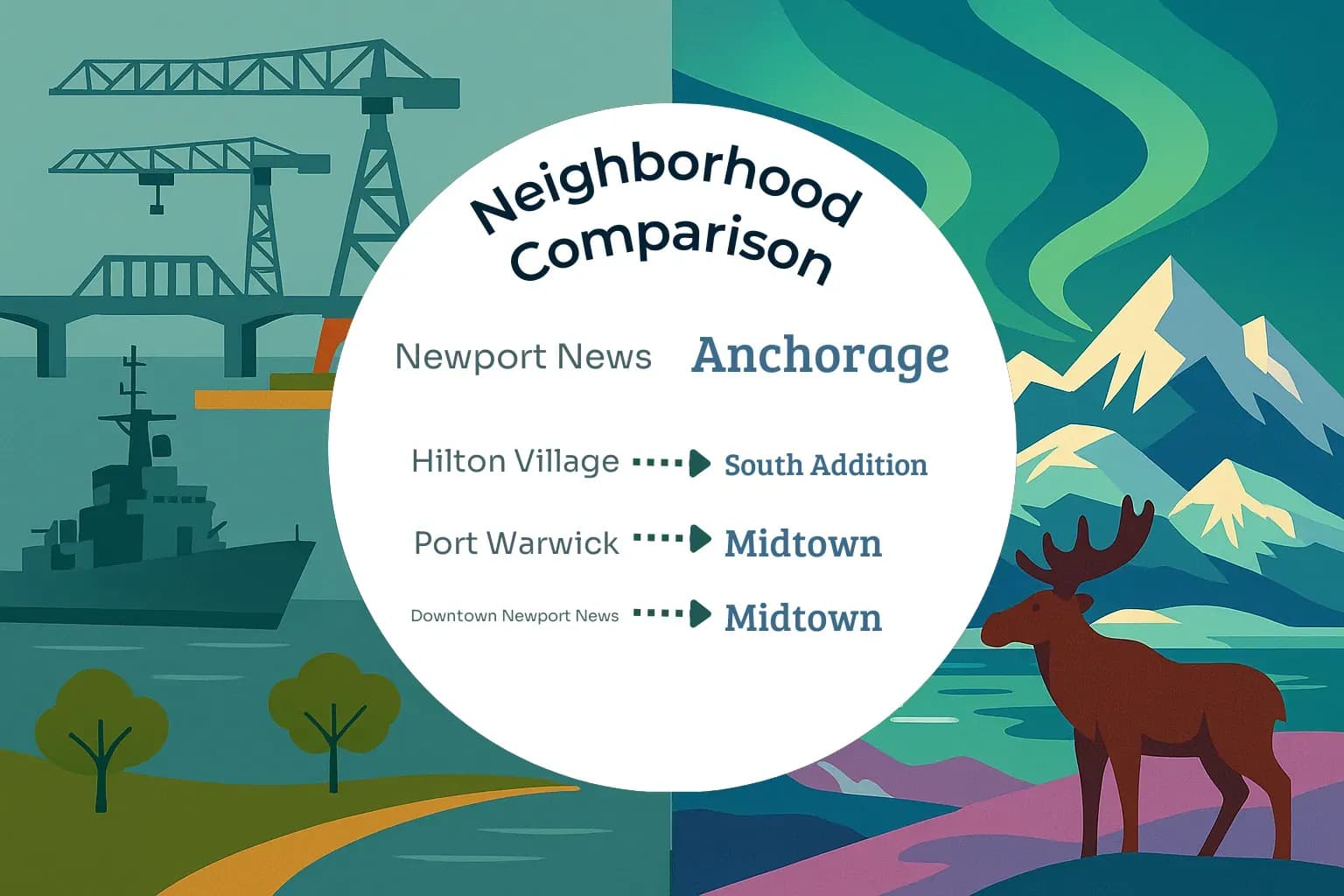 Newport News vs Anchorage Neighborhood Comparison