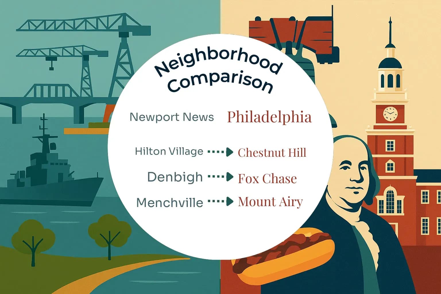 Newport News vs Philadelphia Neighborhood Comparison