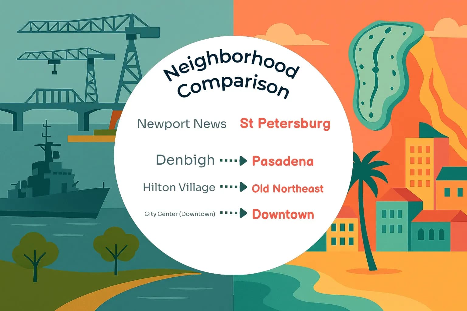 Newport News vs St. Petersburg Neighborhood Comparison