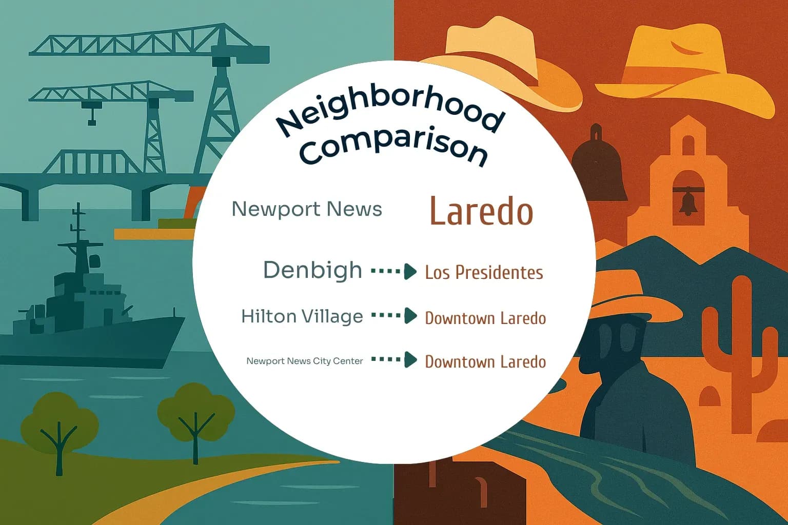 Newport News vs Laredo Neighborhood Comparison