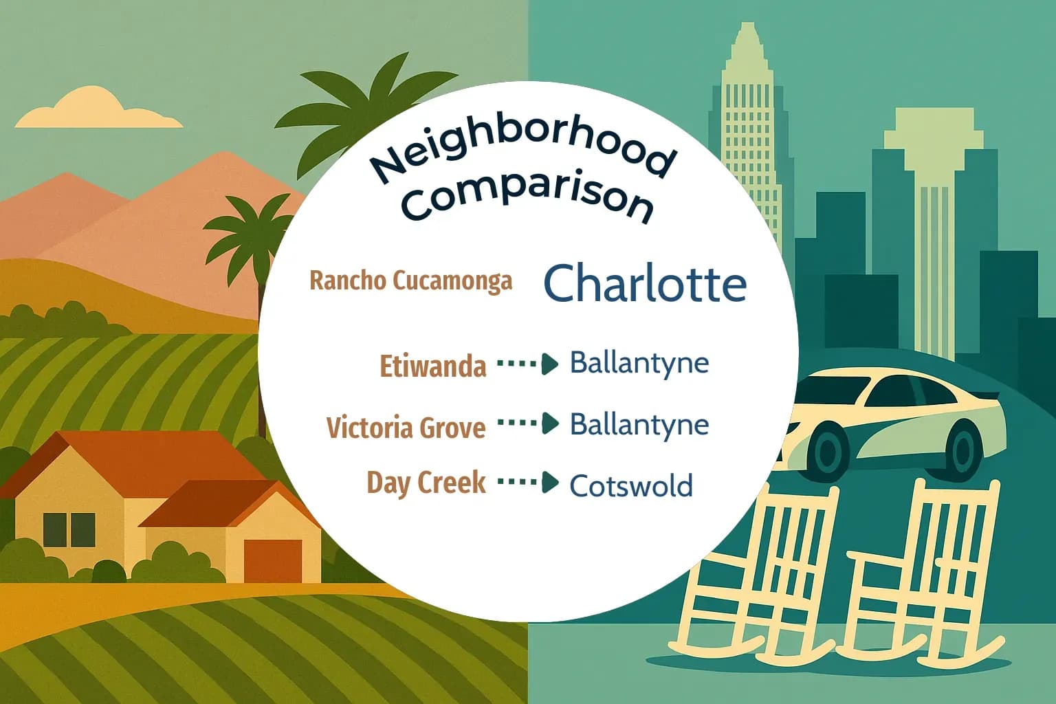 Rancho Cucamonga vs Charlotte Neighborhood Comparison