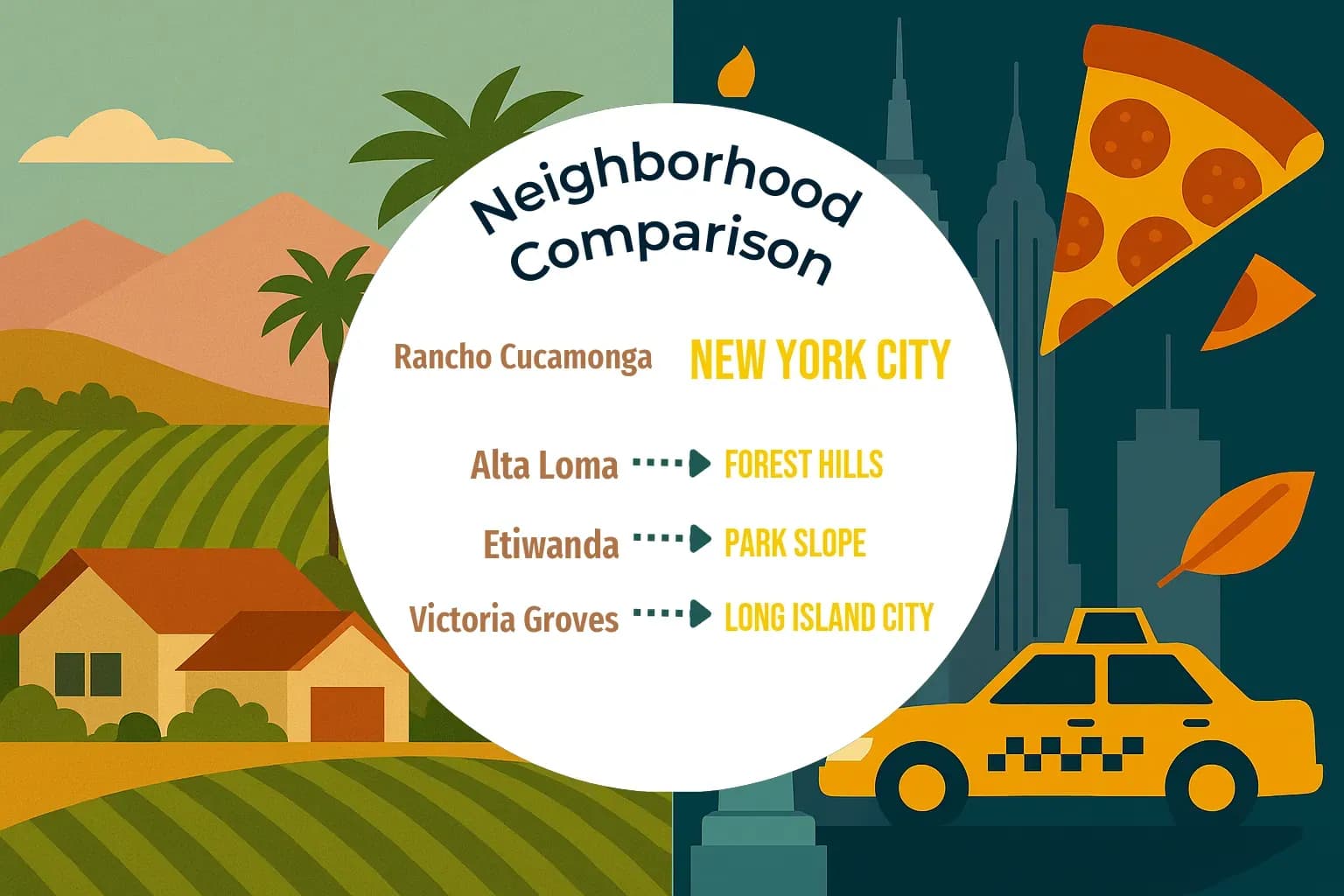 Rancho Cucamonga vs New York City Neighborhood Comparison