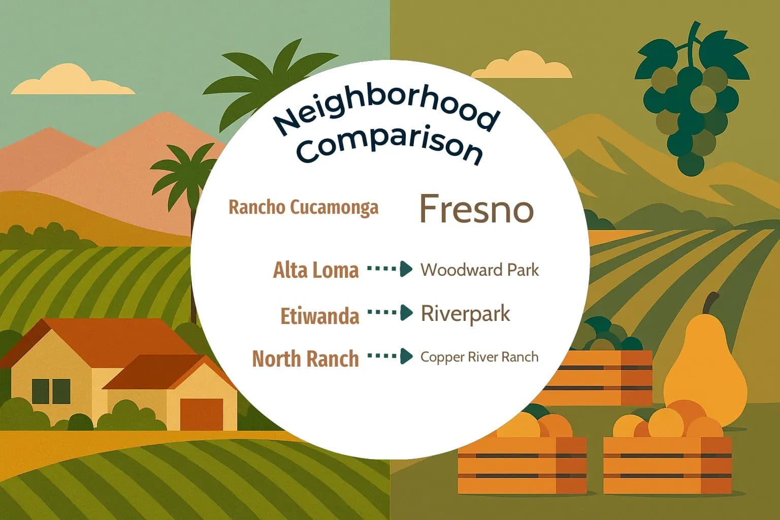 Rancho Cucamonga vs Fresno Neighborhood Comparison