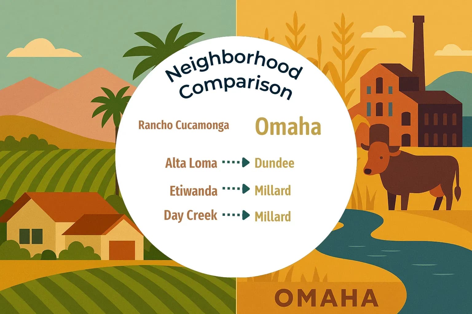 Rancho Cucamonga vs Omaha Neighborhood Comparison