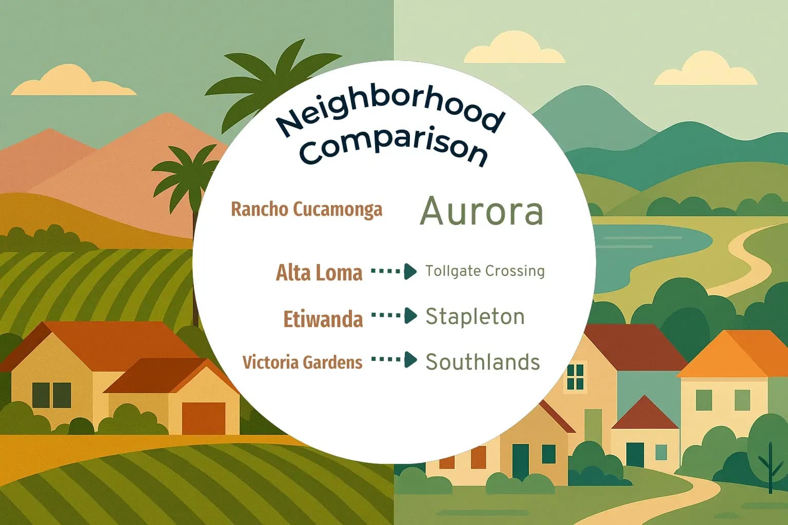 Rancho Cucamonga vs Aurora Neighborhood Comparison