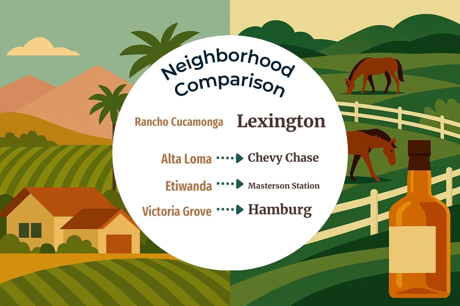 Rancho Cucamonga vs Lexington Neighborhood Comparison