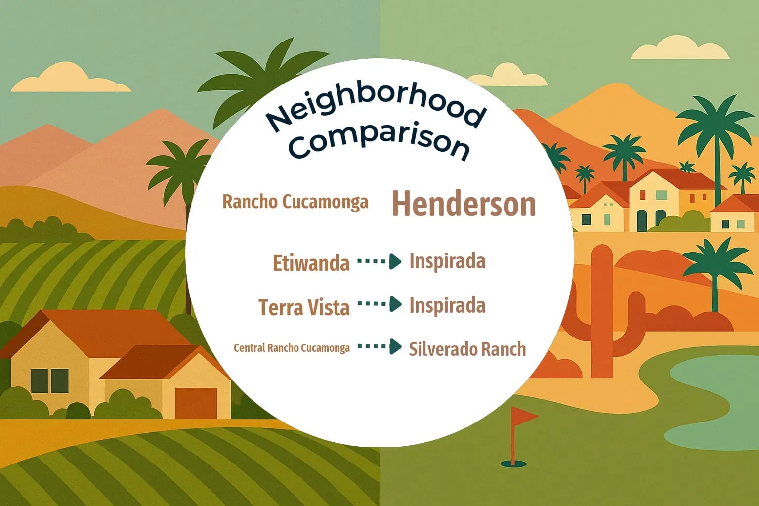 Rancho Cucamonga vs Henderson Neighborhood Comparison